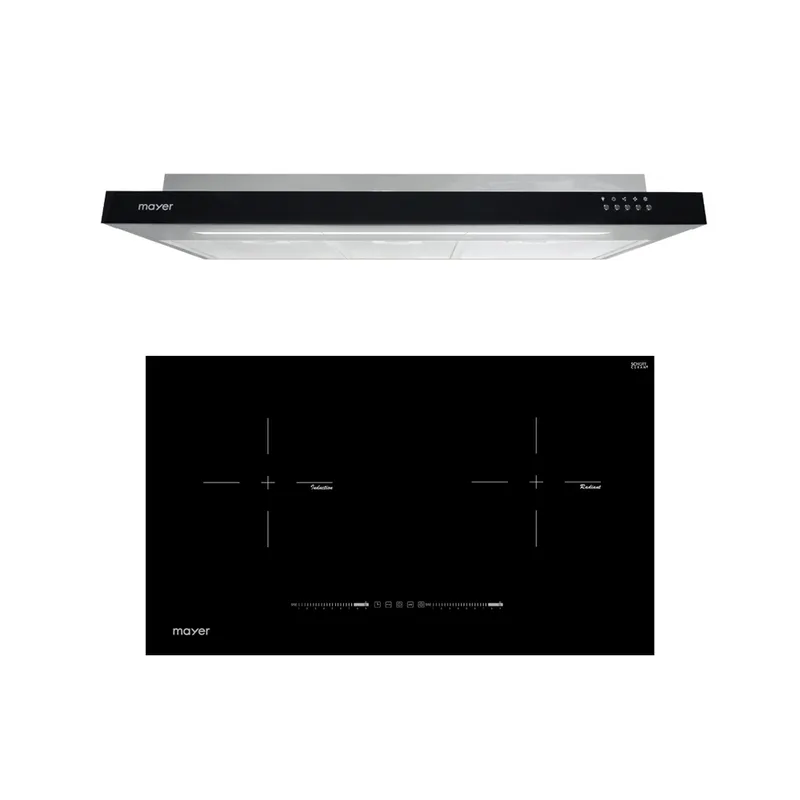 Mayer MMSI900LEDHS-SS+ MMIHB752CS 90CM Semi Integrated Hood