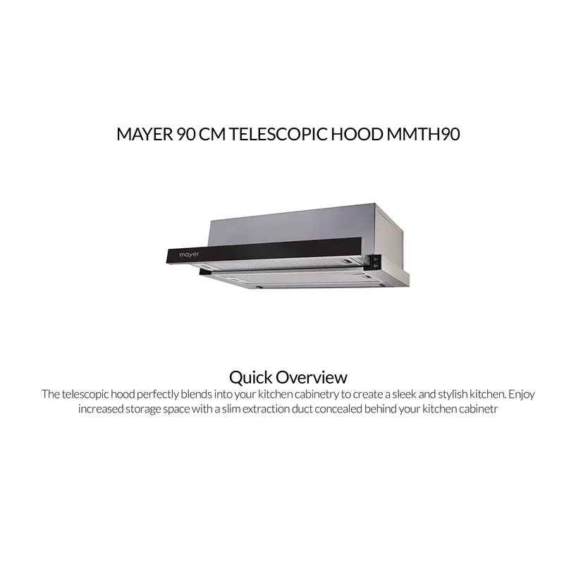 Mayer MMTH90+MMIHB752CS 90CM Telescopic Hood