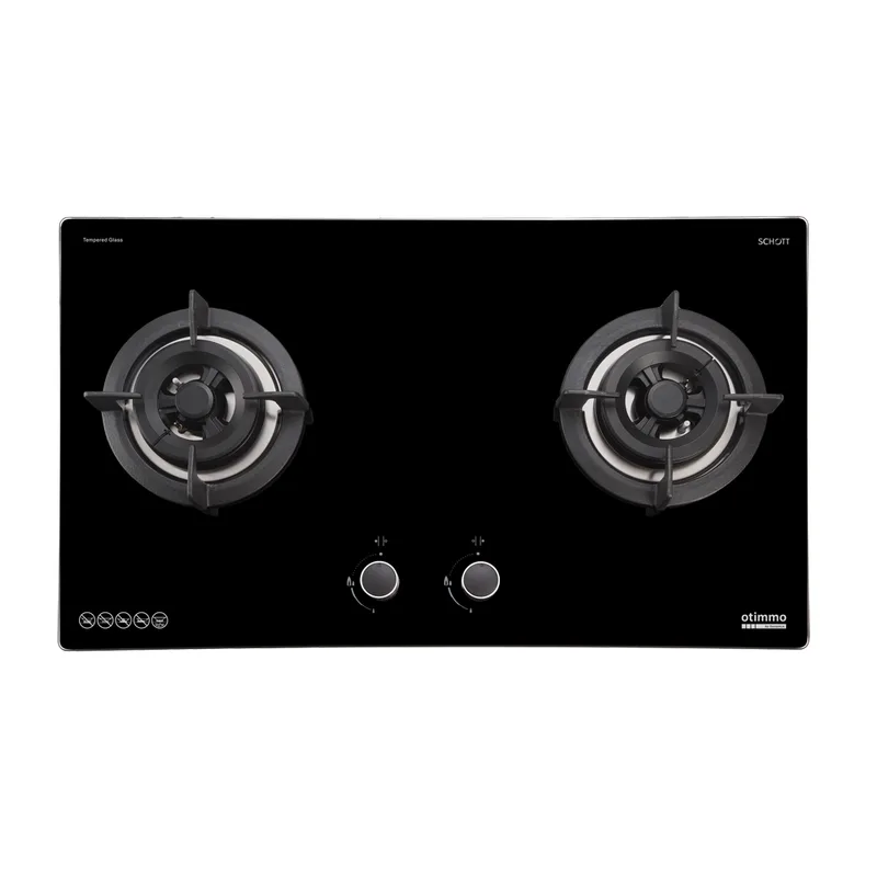 Otimmo EBH-6281S 80CM 2 Burner Slim Gas Cooker Hob