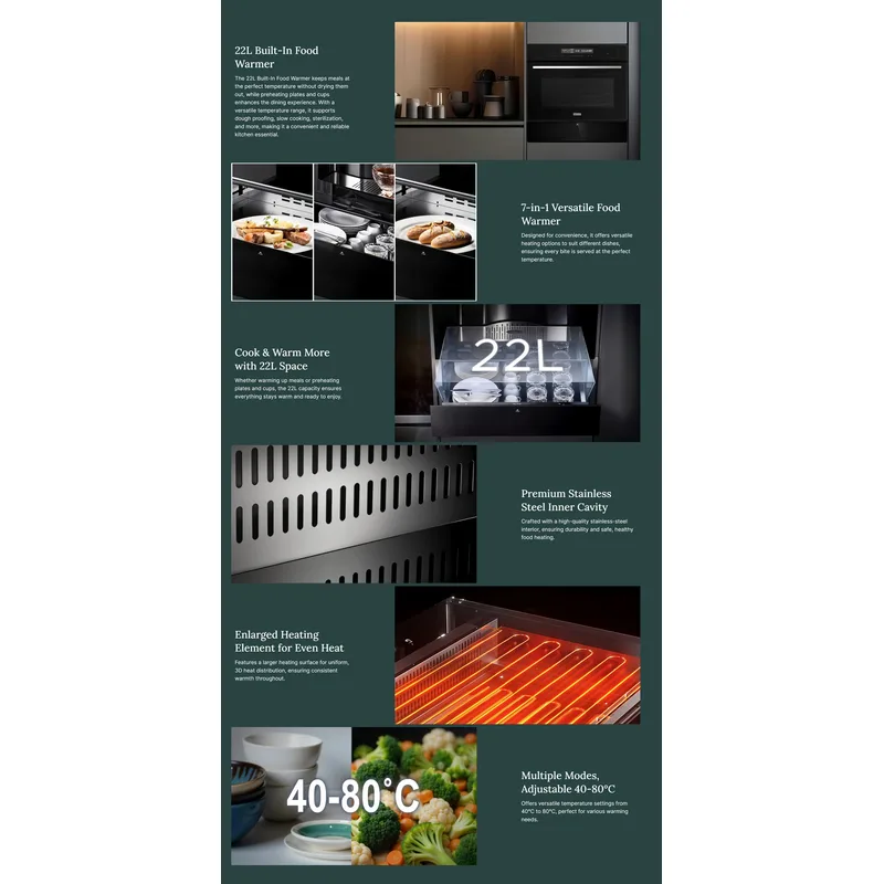 Otimmo EDW22LE 22L Food Warmer Drawer