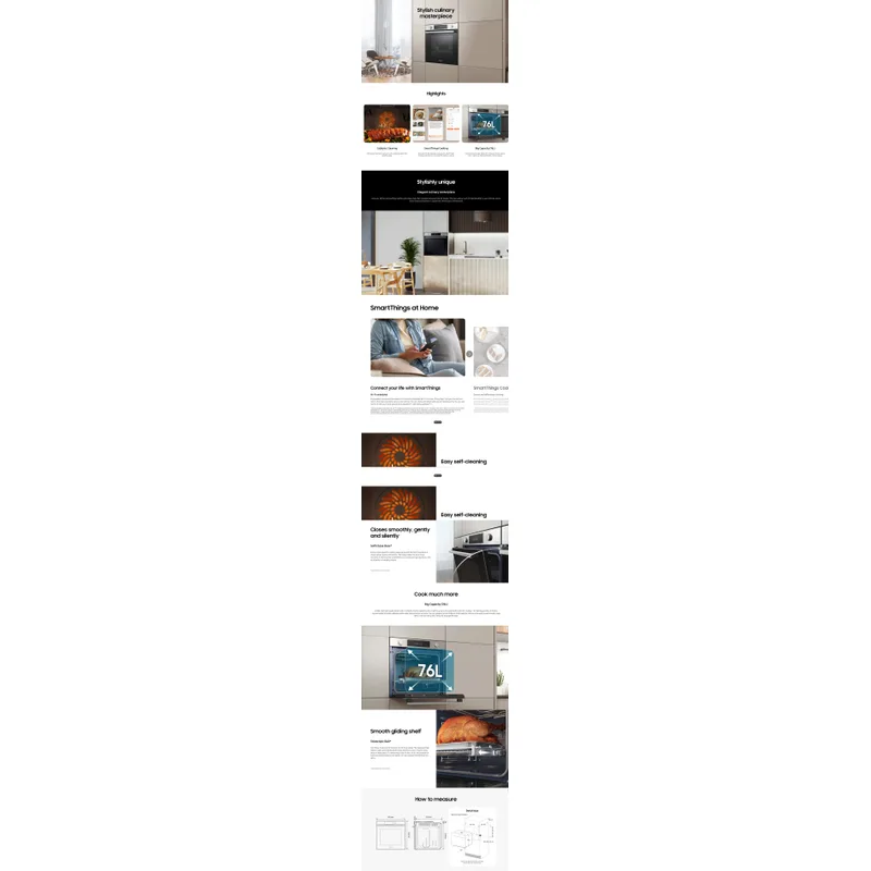 Samsung NV7B41201AS/SP 76L Built-in Oven