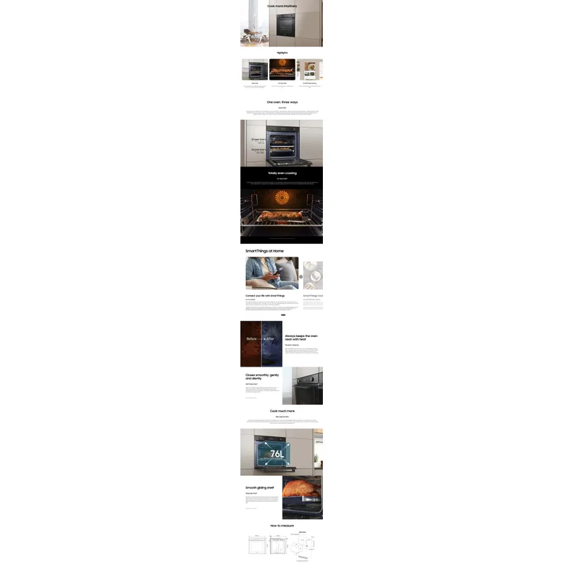 Samsung NV7B4430ZAB/SP 76L Built-in Oven