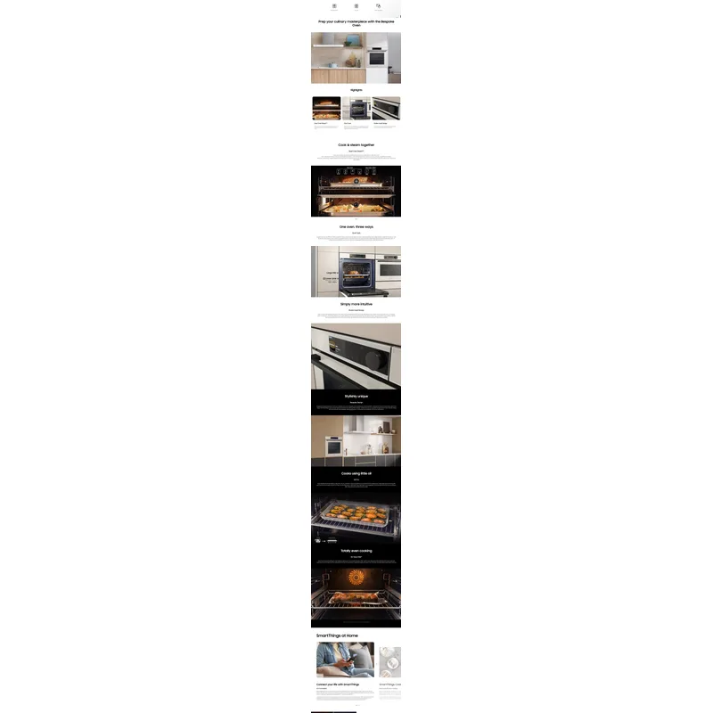 Samsung NV7B6675CAA/SP 76L Bespoke Built-in Oven