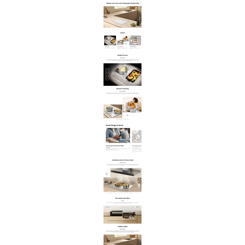 Samsung NZ64B5067YY/SP 4 Burners Bespoke Induction Hob
