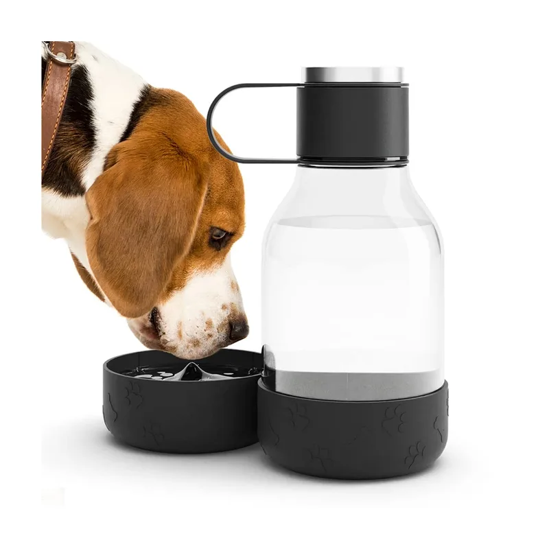 Asobu ATWB20BK 1.5L Tritan Water Bottle With Dog Bowl