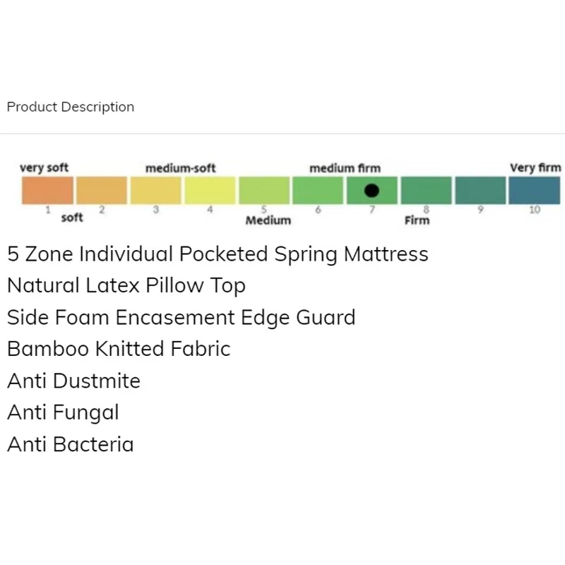 Four Star RECHARGE PRO - SINGLE Non Flip Pillow Top Design Mattress