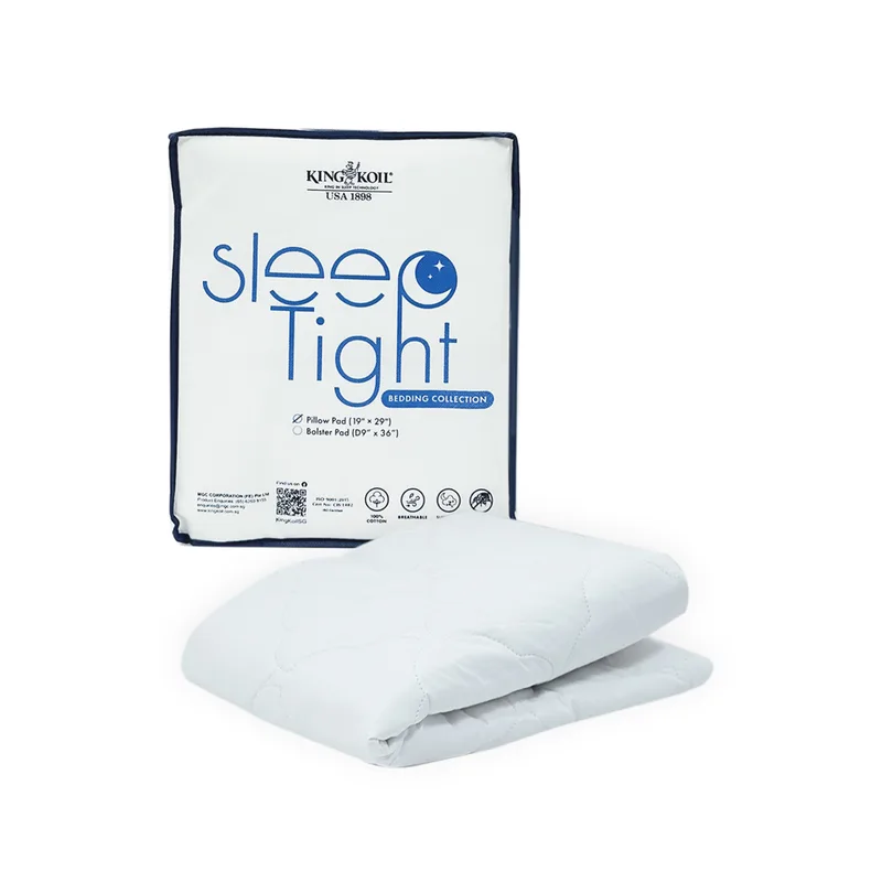King Koil SLEEP TIGHT COTTON PILLOW PAD Dbl Quilted