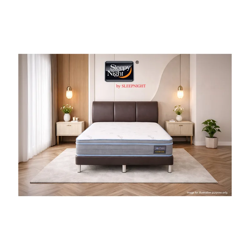 Sleepy Night GLACIER COOL - SINGLE 12" Euro Top