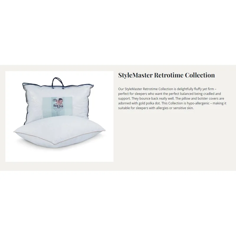 Stylemaster RETRO BEDTIME PILLOW 1500G