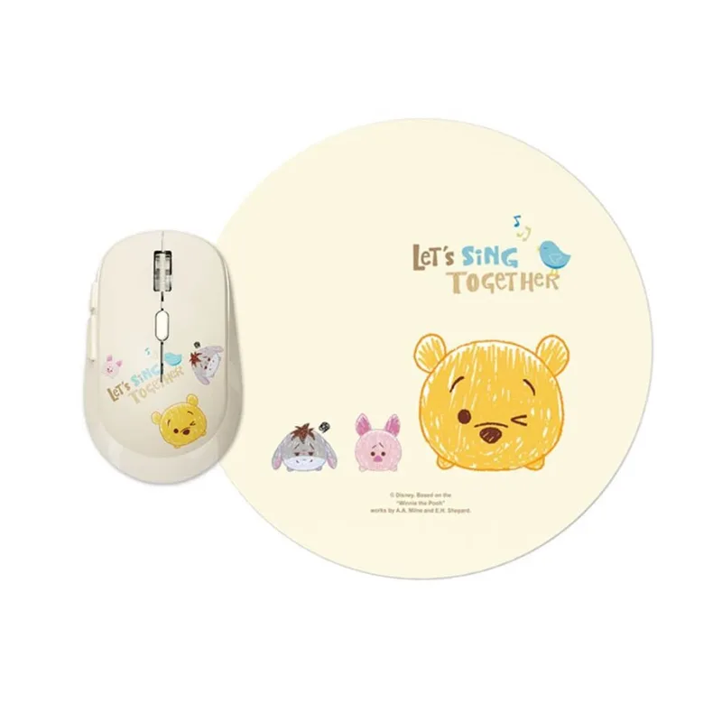 Disney QS-MS01 Wireless Keyboard & Mouse Pad Set — Winnie The Pooh