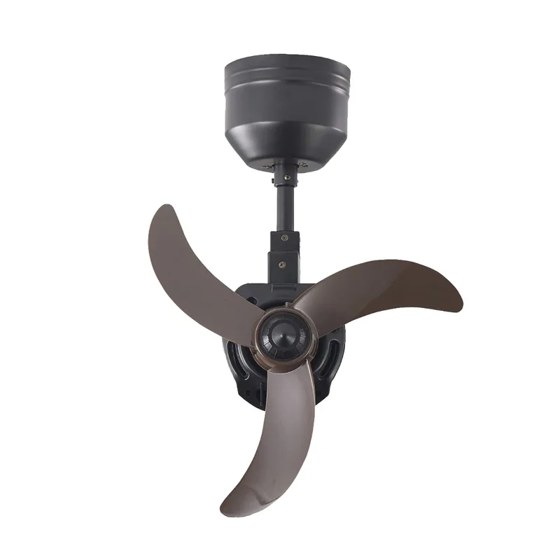 Bestar DINO 16 16" Corner Fan — Black (transparent Black Blades)