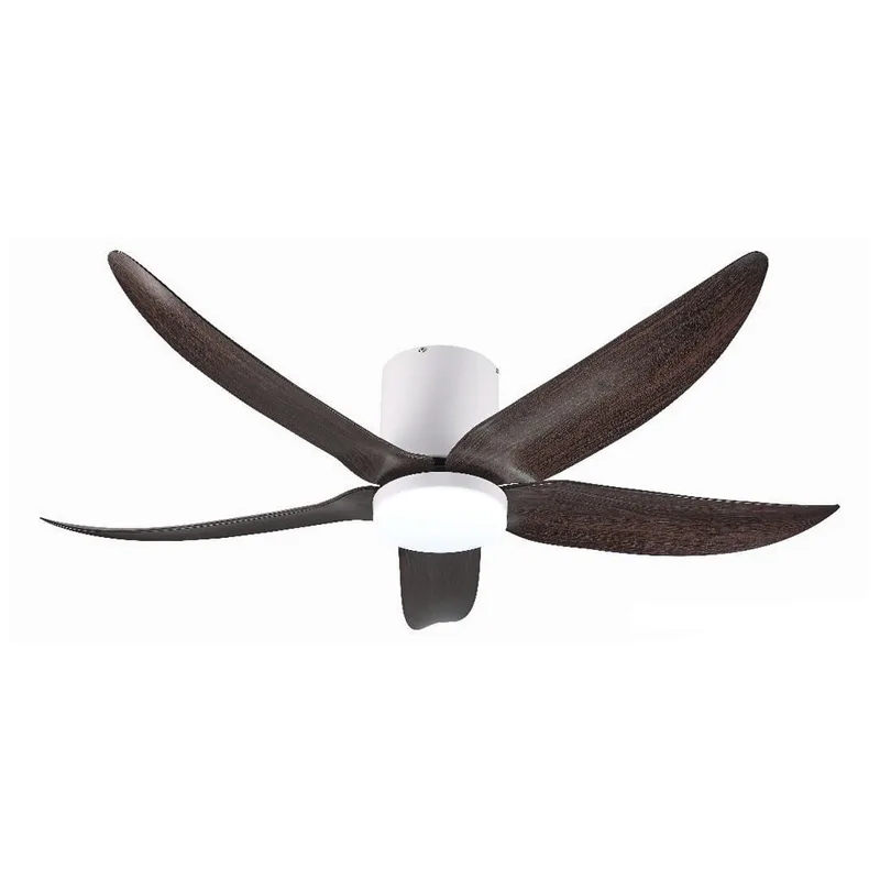 Bestar VITO-5 ESTILLO 52" Smart Ceiling Fan — White & Dark Wood Blades
