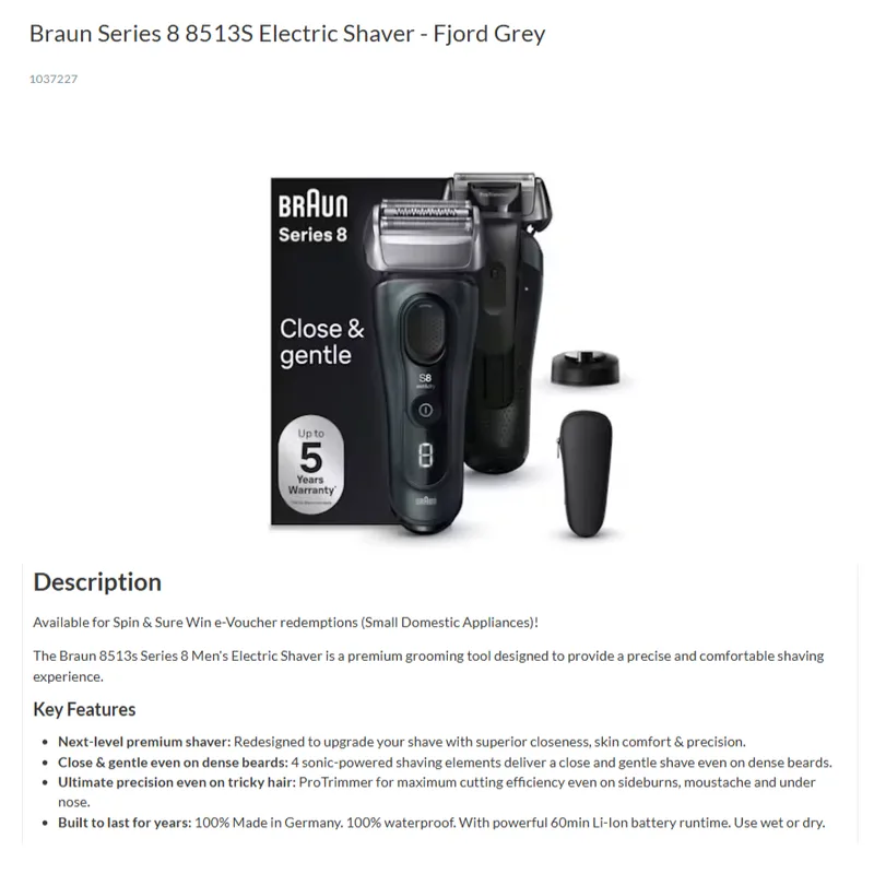Braun SERIES 8 PRO