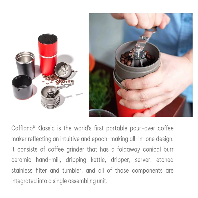 Cafflano KLASSIC Portable Coffee Maker — Black