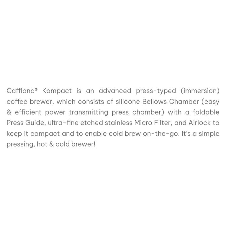 Cafflano KOMPACT Portable Espresso Maker — Variant 2