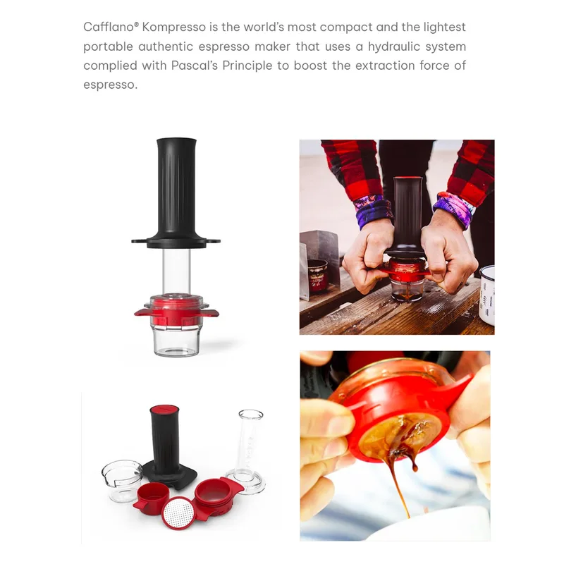 Cafflano KOMPRESSO Portable Espresso Maker