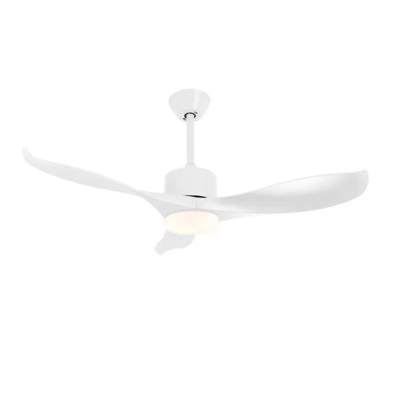 Decco ADELAIDE 52 52" DC Motor 24W LED Light Ceiling Fan — Matt White