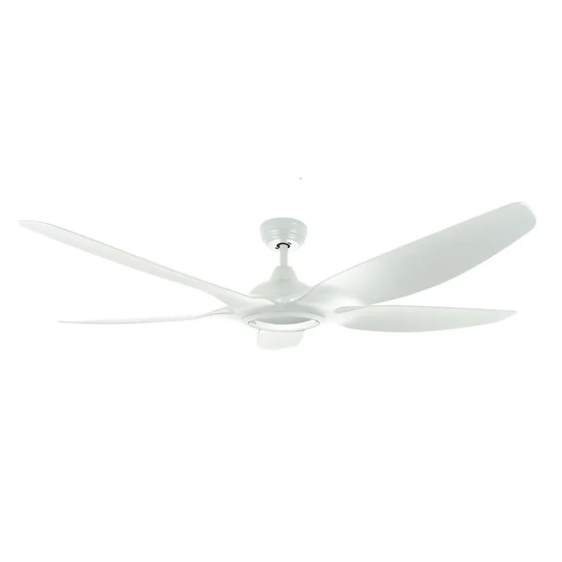 Decco MELBOURNE 62 62" DC Motor 24W LED Light Ceiling Fan — Matt White