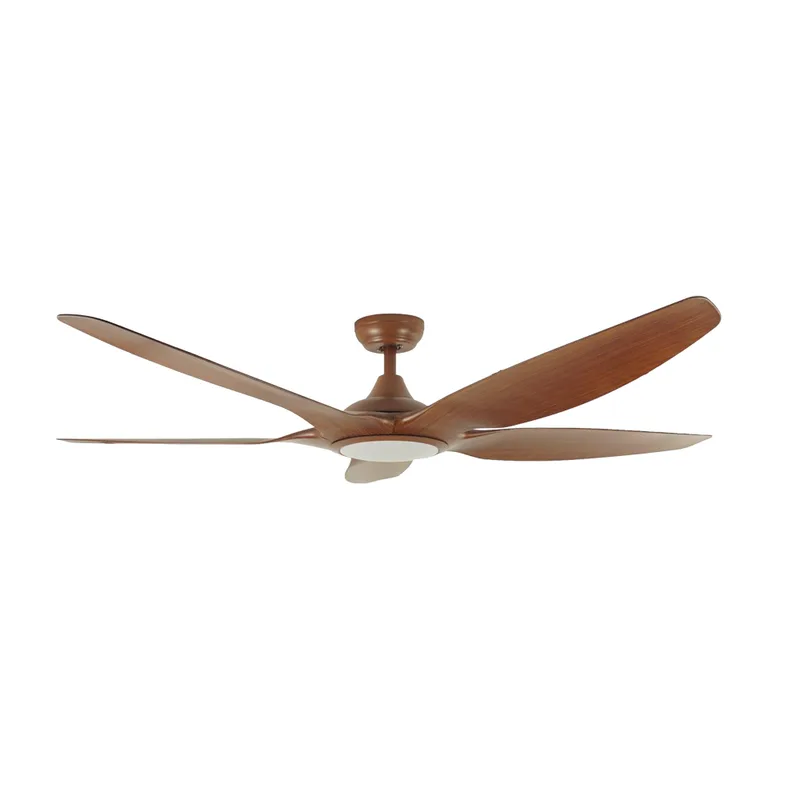 Decco MELBOURNE 62 62" DC Motor 24W LED Light Ceiling Fan — Oak
