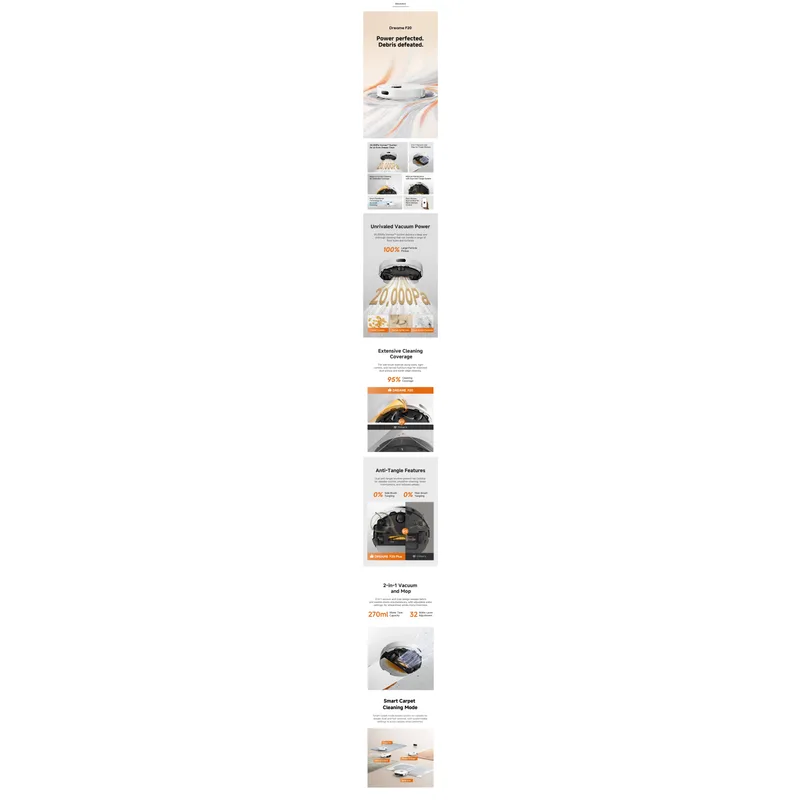 Dreame F20 Vacuum Robot