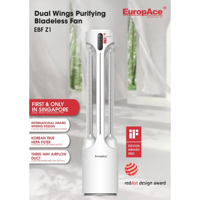 Europace EBF-Z1 GM Dual Wings Bladeless Fan