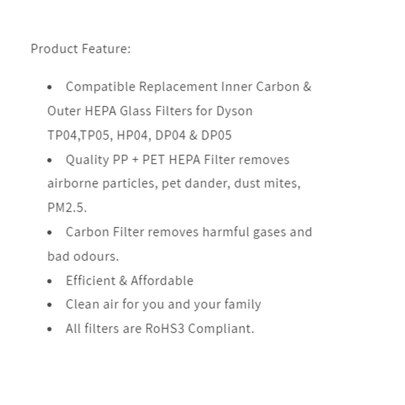 Hepapure REPLACEMENT FILTER HEP-TP04-FIL