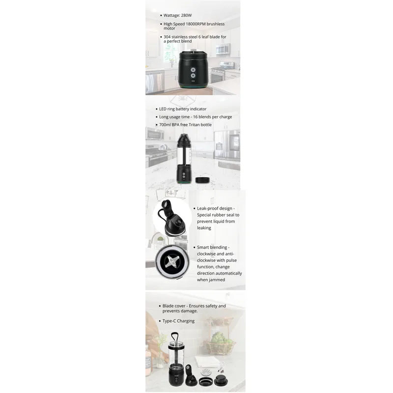 Jogen BL1131WH Portable Intelligient Blender