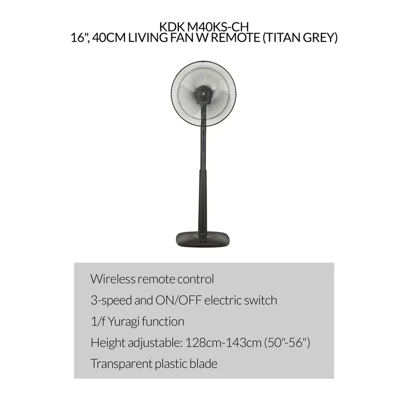 KDK M40KS-TG 16", 40CM Living Fan