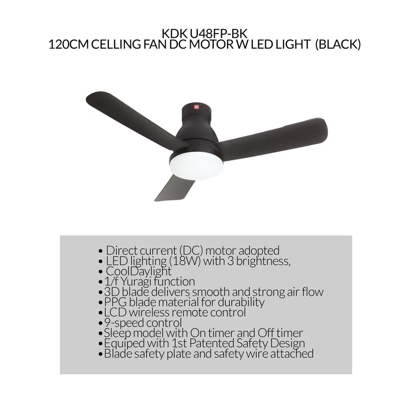 KDK U48FP-WH 120CM Ceiling Fan