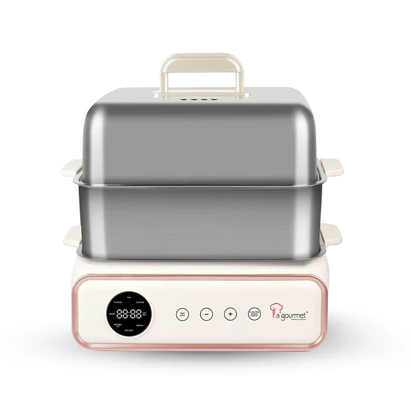 La Gourmet LGELMS417299 Electric 2-TIER Stainless Steel Multi Food Steamer