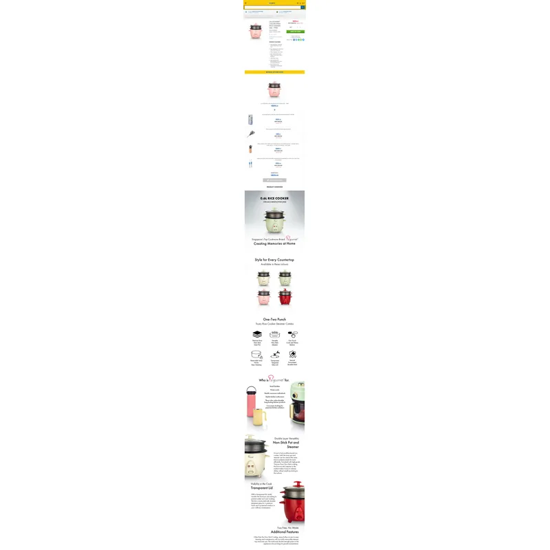 La Gourmet LGELRC413154 0.6L Rice Cooker