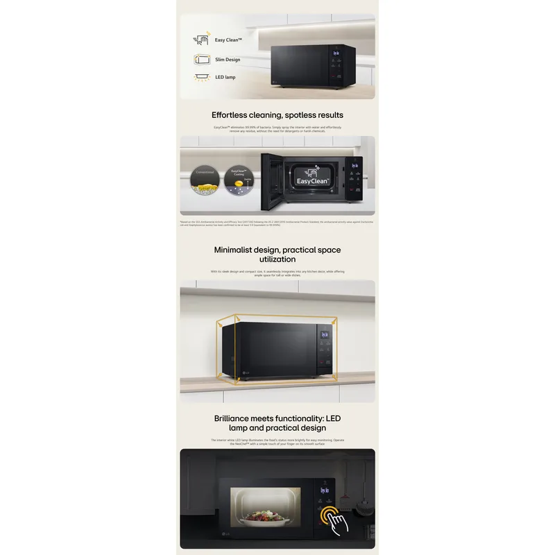 LG MS3032JAS 30L Solo Neochef Microwave Oven