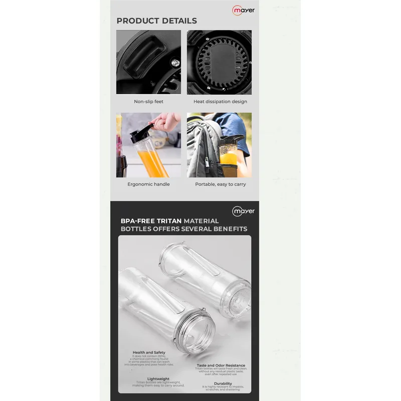 Mayer MMPB-601 600ML Personal Blender