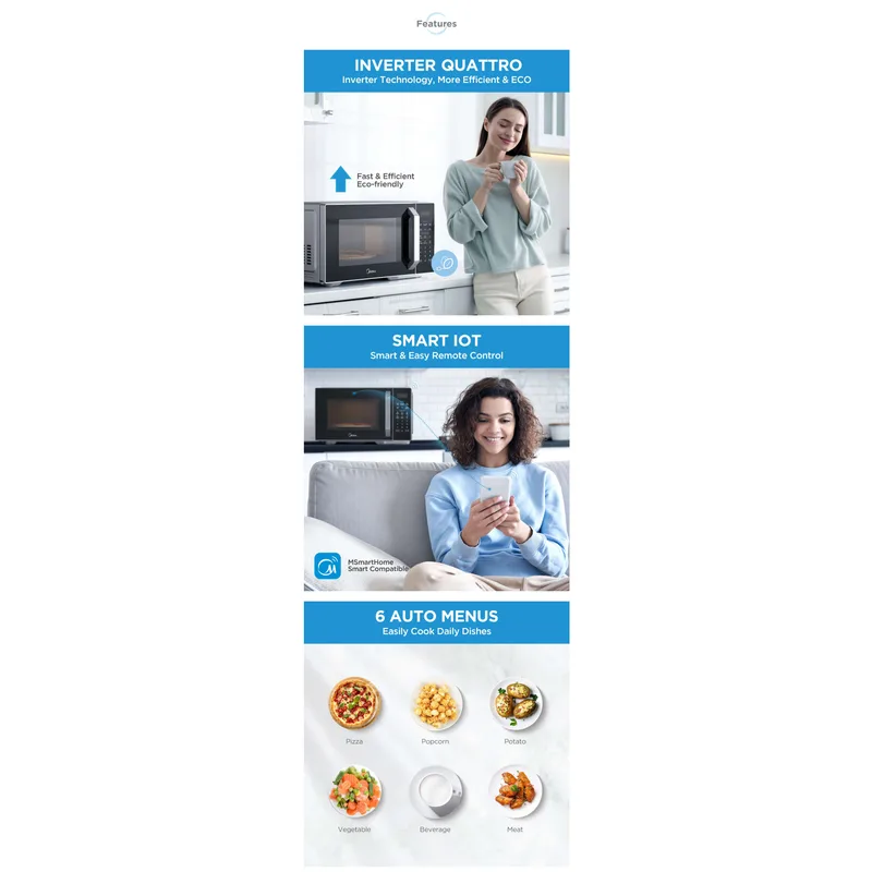 Midea MMO-EG930MX 30L Grill & Microwave Oven