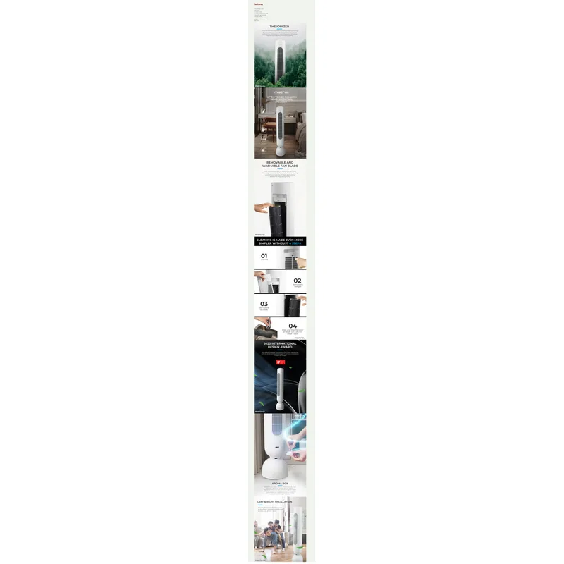 Mistral MFD-4308DR 30W DC Tower Fan With Remote Control