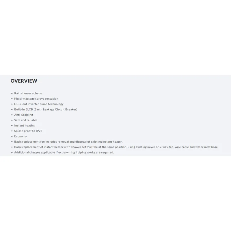 Mistral MSH-88MB Instant Water Heater