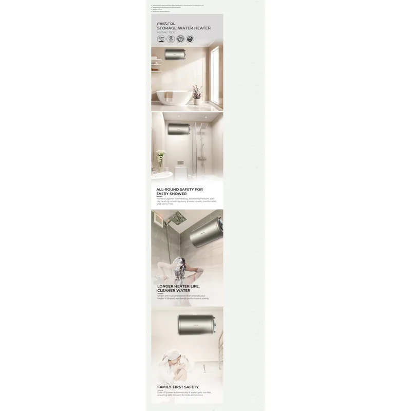 Mistral MSWHZ-25CG 25L Storage Water Heater