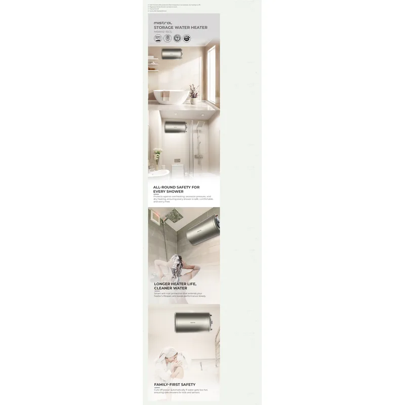 Mistral MSWHZ-35CG 35L Storage Water Heater