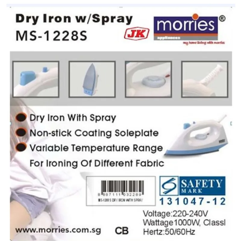 Morries MS-1228S Dry Iron W Stray