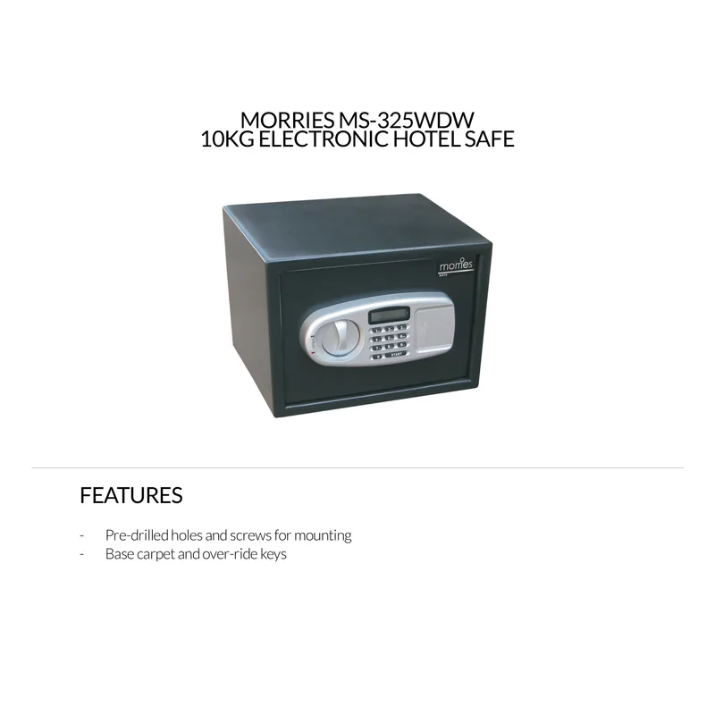 Morries MS-325WDW 10KG Electronic Hotel Safe