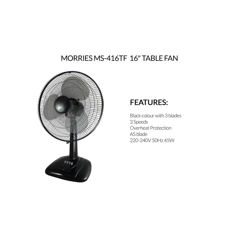 Morries MS-416TF 16" Table Fan