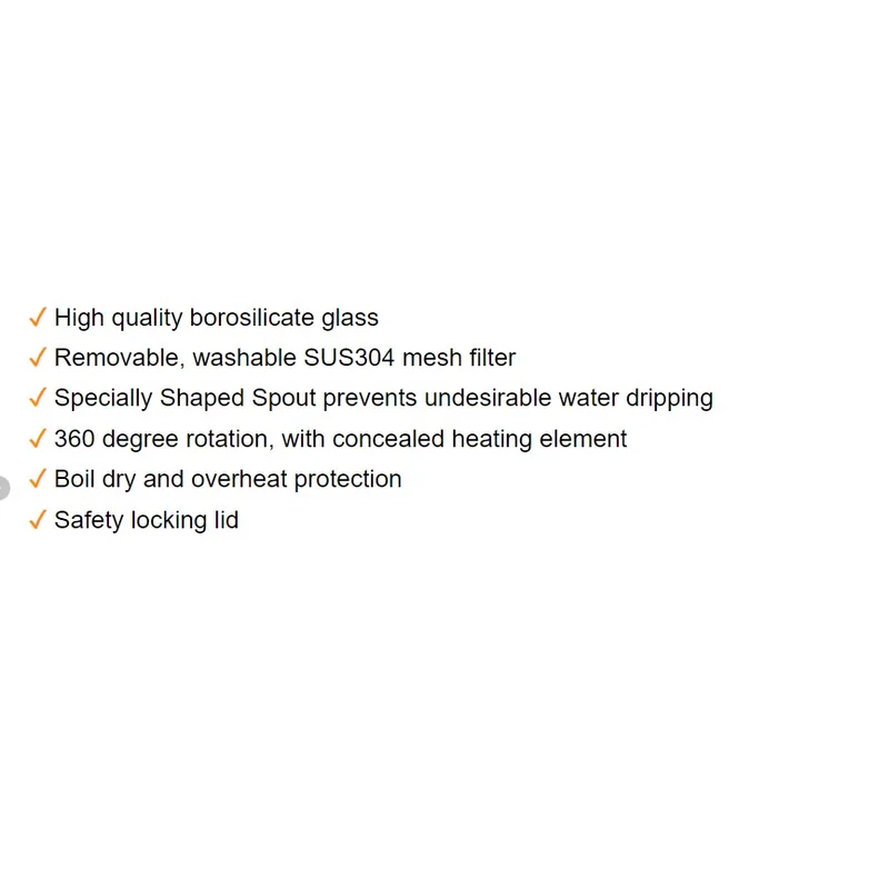 Morries MS9090GK 1.7L Cordless Glass Kettle Jug