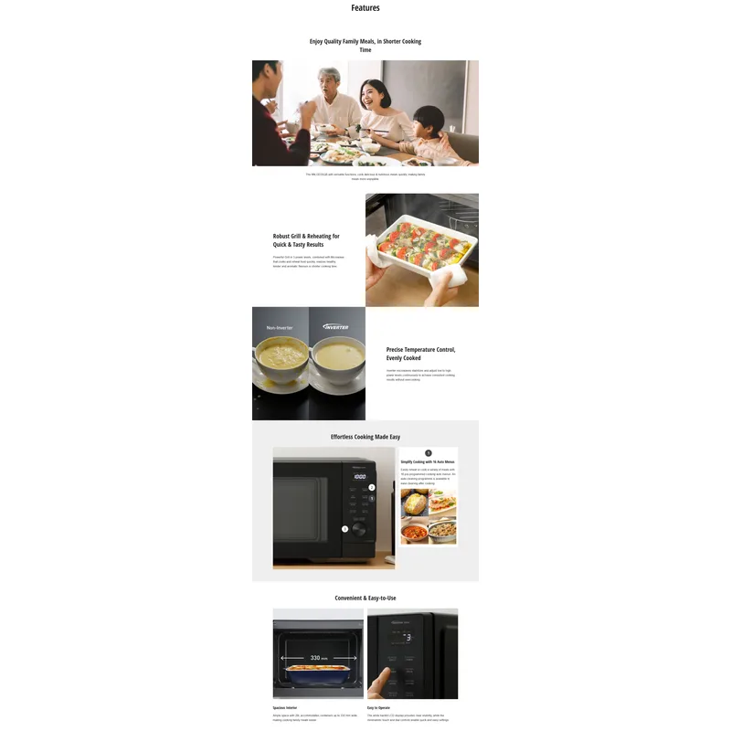 Panasonic NN-GD35QBYPQ 29L Grill And Microwave Oven