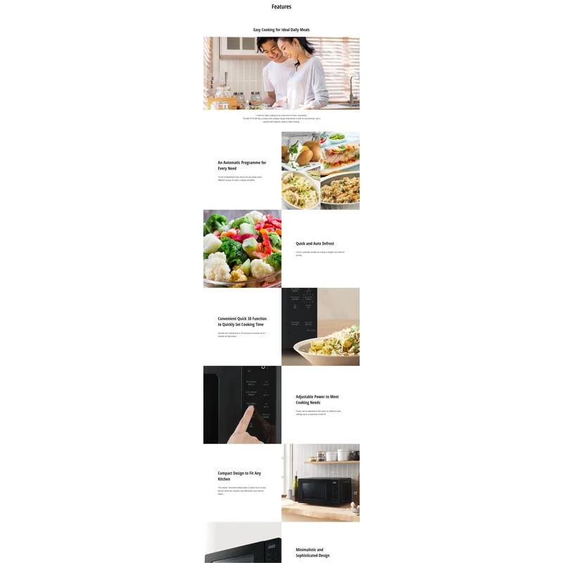 Panasonic NN-ST22QBYPQ 20L Microwave Oven