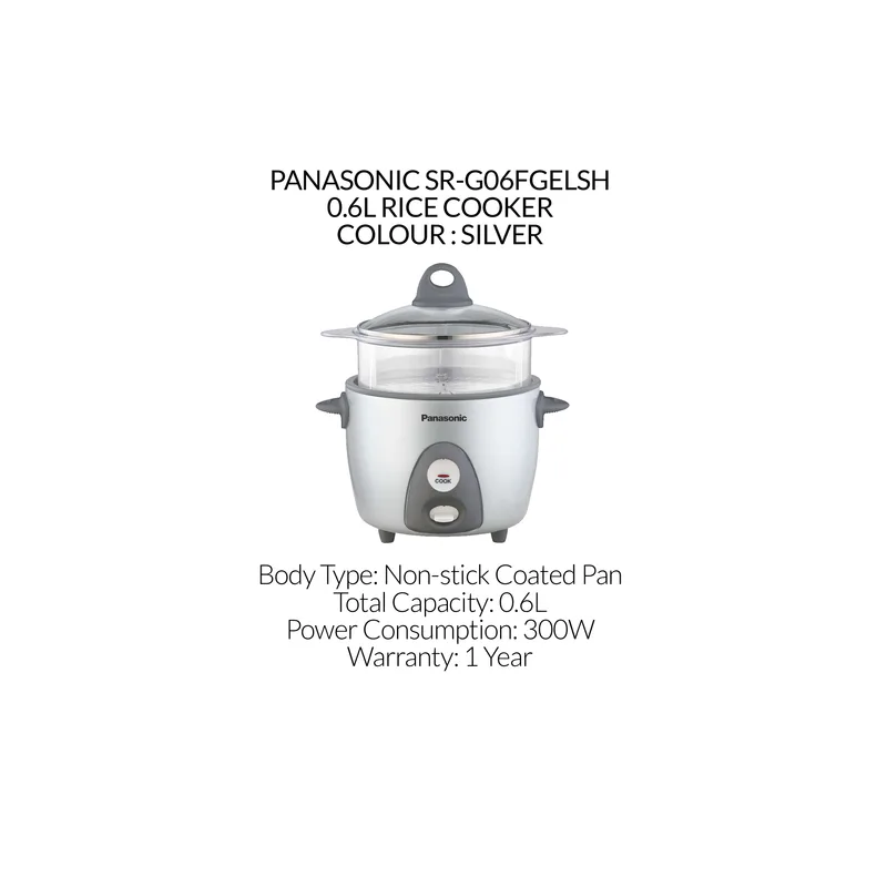Panasonic SR-G06FGELSH 0.6L Rice Cooker