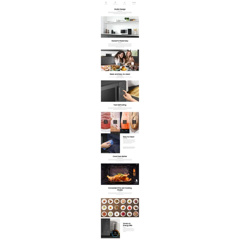 Samsung MS-30T5018AK 30L Solo Microwave Oven