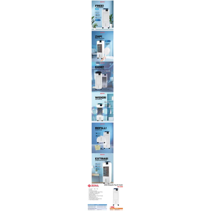 Sona SAC 6306 Mosquito Trap Air Cooler