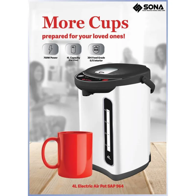 Sona SAP964 4.0L Airpot