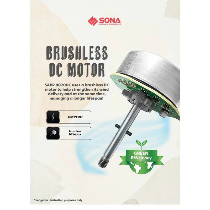 Sona SAPR8020DC DC Motor Air Purifying Bladeless Fan