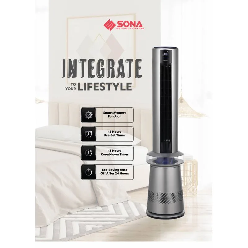 Sona SAPR8020DC DC Motor Air Purifying Bladeless Fan